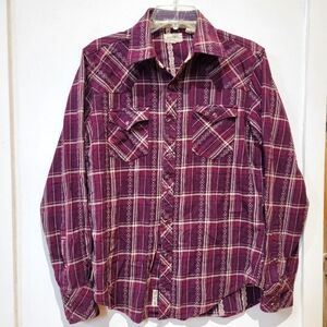 Stetson Purple Plaid Shirt